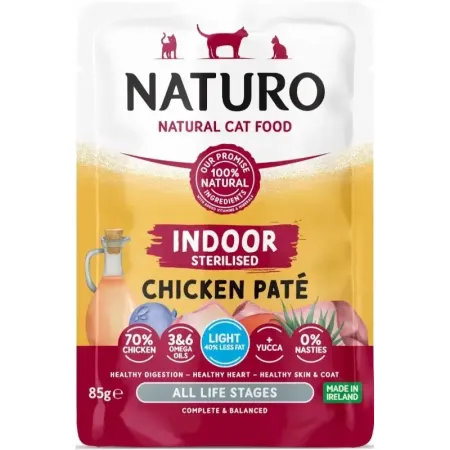 Naturo Grain Free Adult Sterlised Kurczak Pasztet 85g